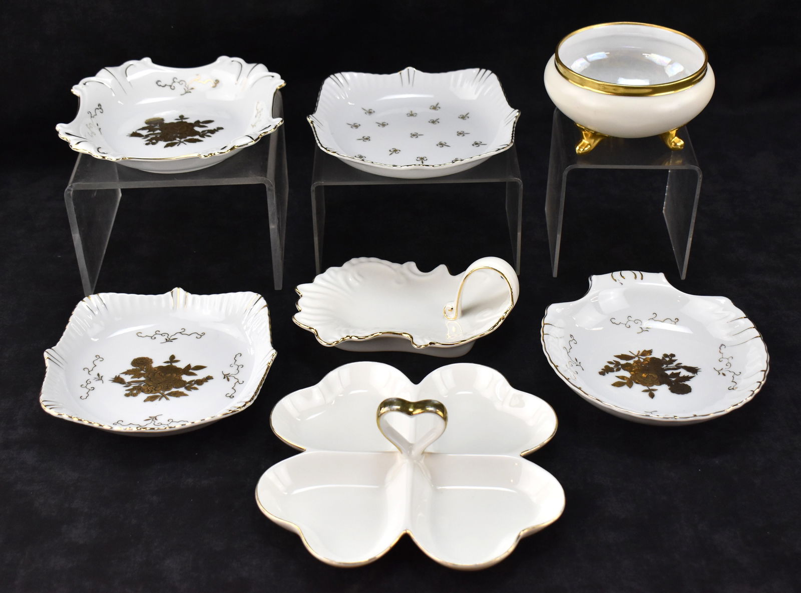 GOLD-TRIMMED CHINA ASSORTMENT (1 of 3)