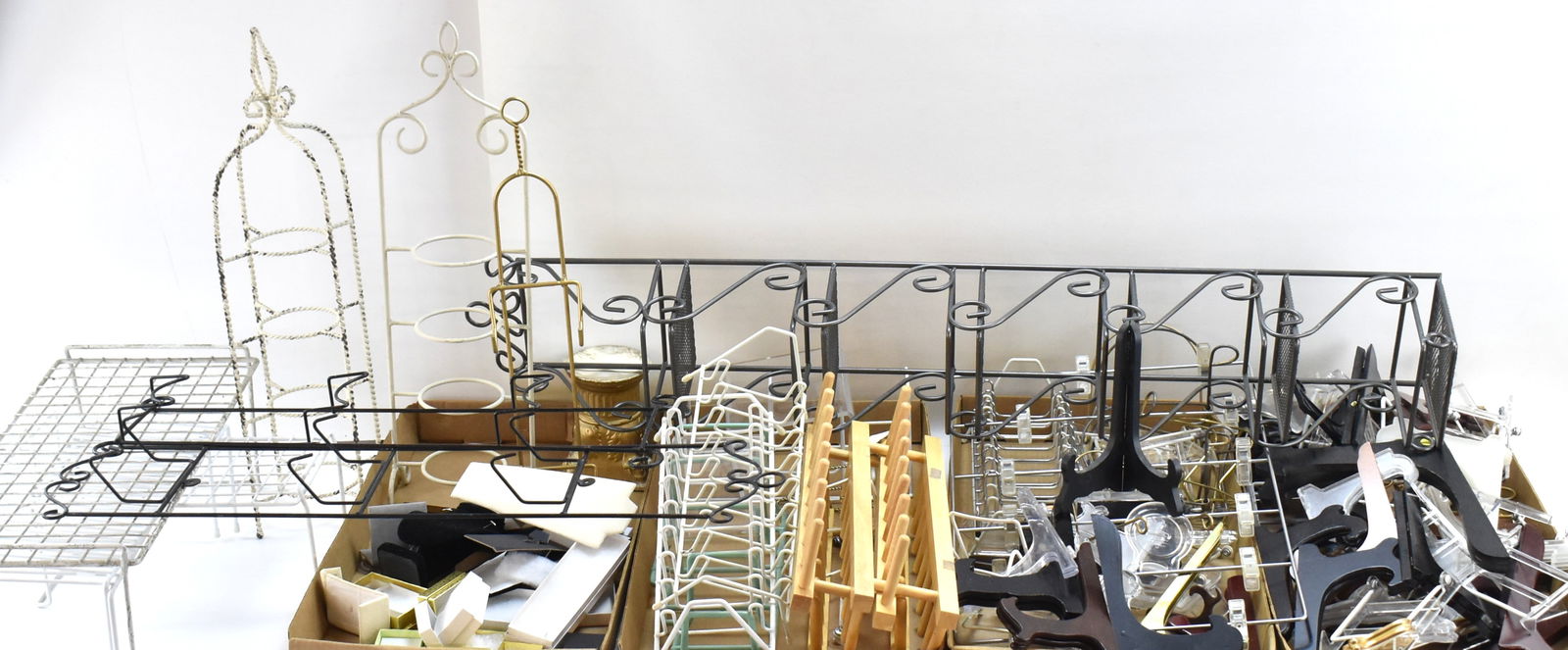 LARGE ASSORTMENT OF DISPLAYS, PLATE STANDS, RACKS, & JEWELRY BOXES (1 of 8)