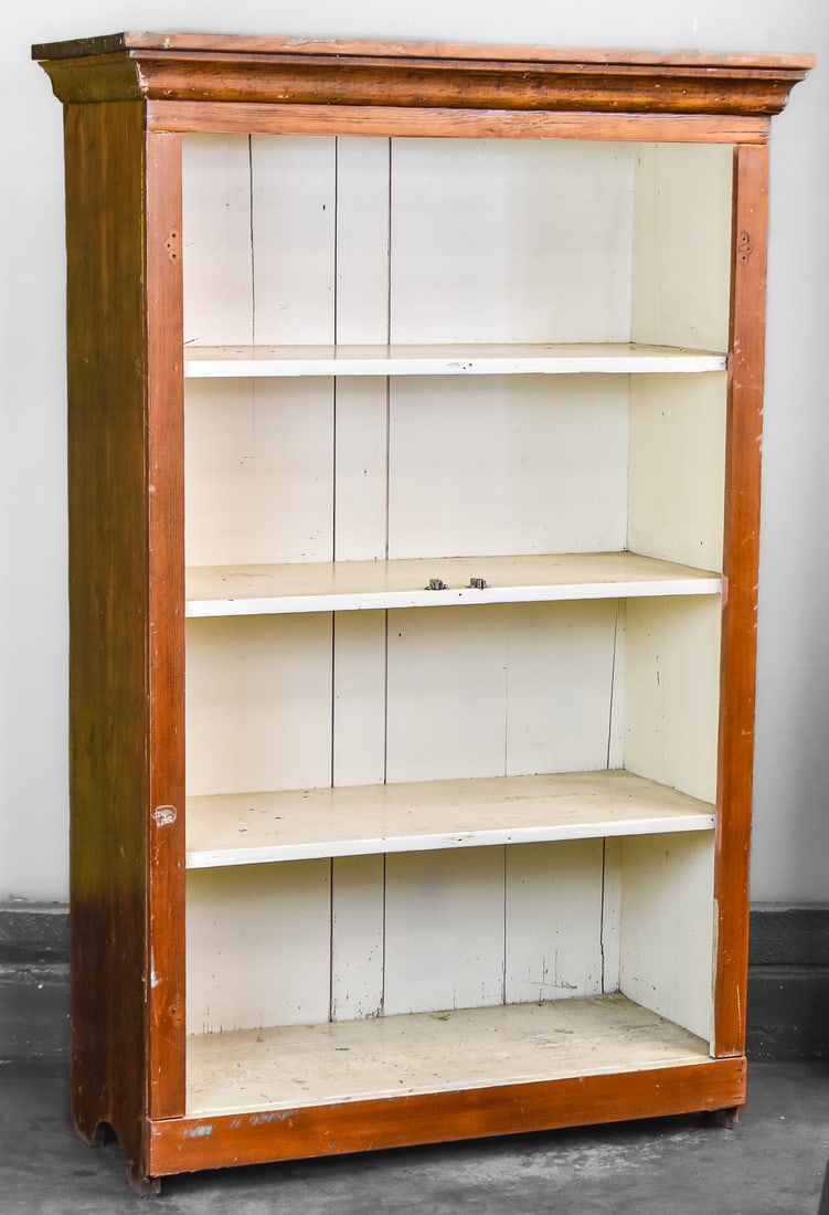 ANTIQUE WOODEN BOOKCASE (1 of 2)