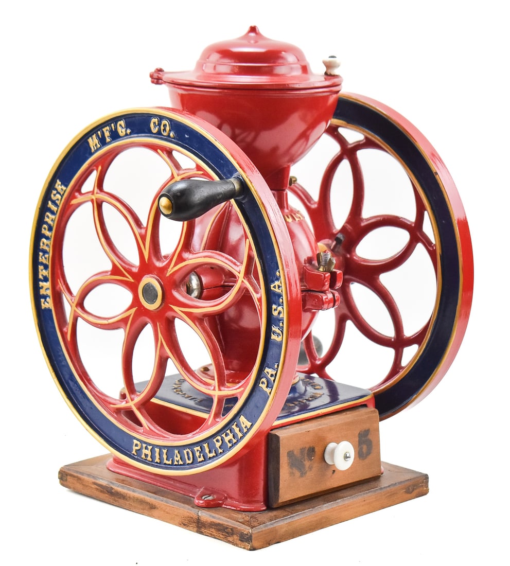 ENTERPRISE MANUFACTURING COMPANY COFFEE GRINDER NO. 5, C. 1870 (1 of 3)