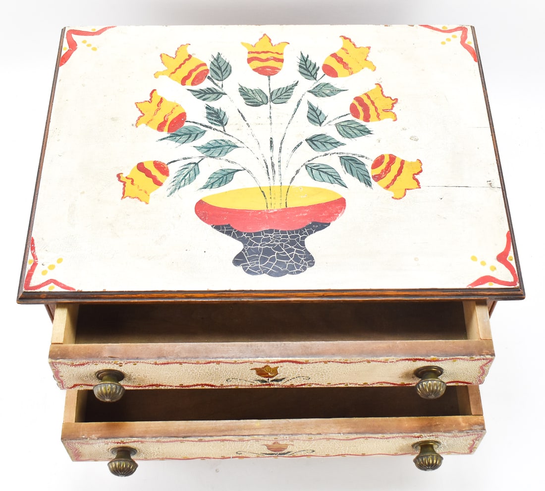 ANTIQUE GENERAL STORE HAND-PAINTED SPOOL BOX - 3