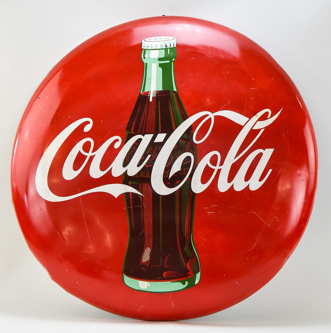 COCA-COLA SINGLE SIDED TIN SIGN, C. 1952 (1 of 2)