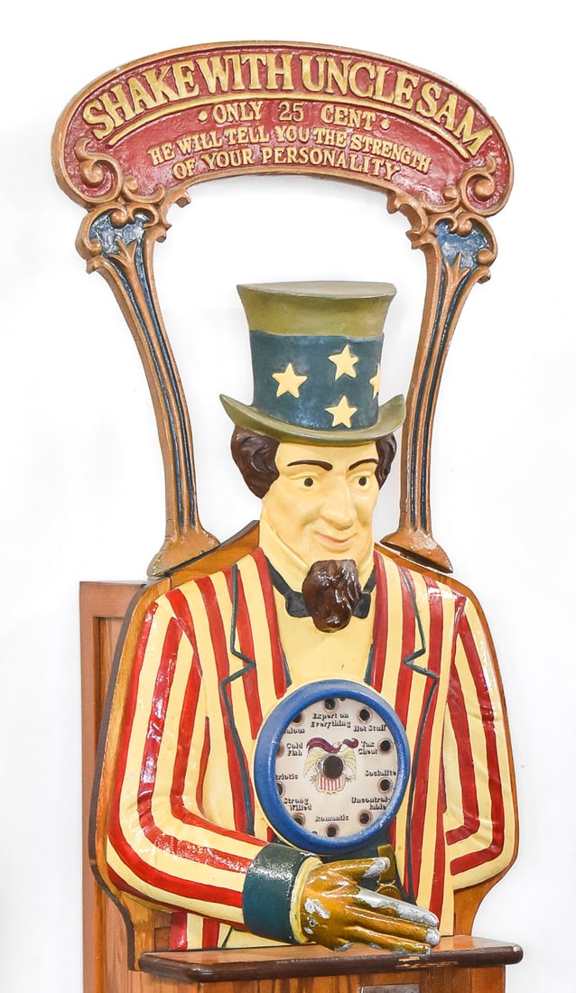 TWENTY FIVE CENT 'SHAKE HANDS WITH UNCLE SAM' GRIP TESTER - 2