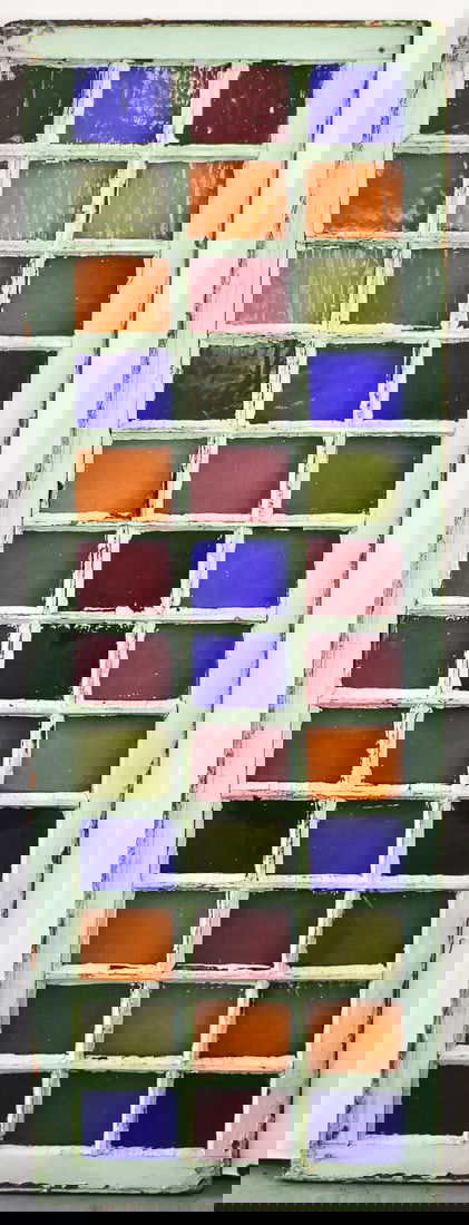 MULTI-COLORED GLASS DOOR PANEL - 3