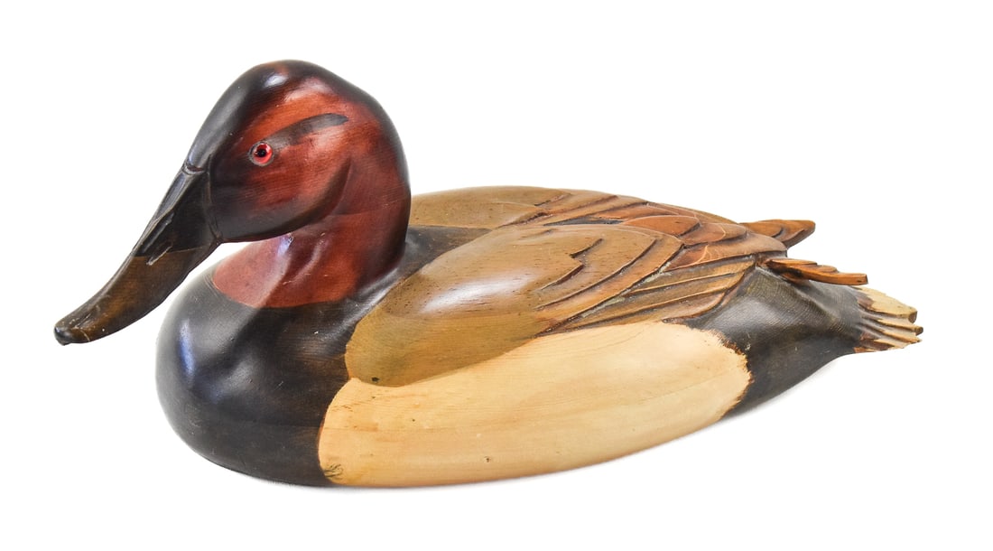 CANVASBACK DRAKE DUCK DECOY MEDALLION 1982 SERIES, TOM TABER & HERSEY KYLE JR. (1 of 3)