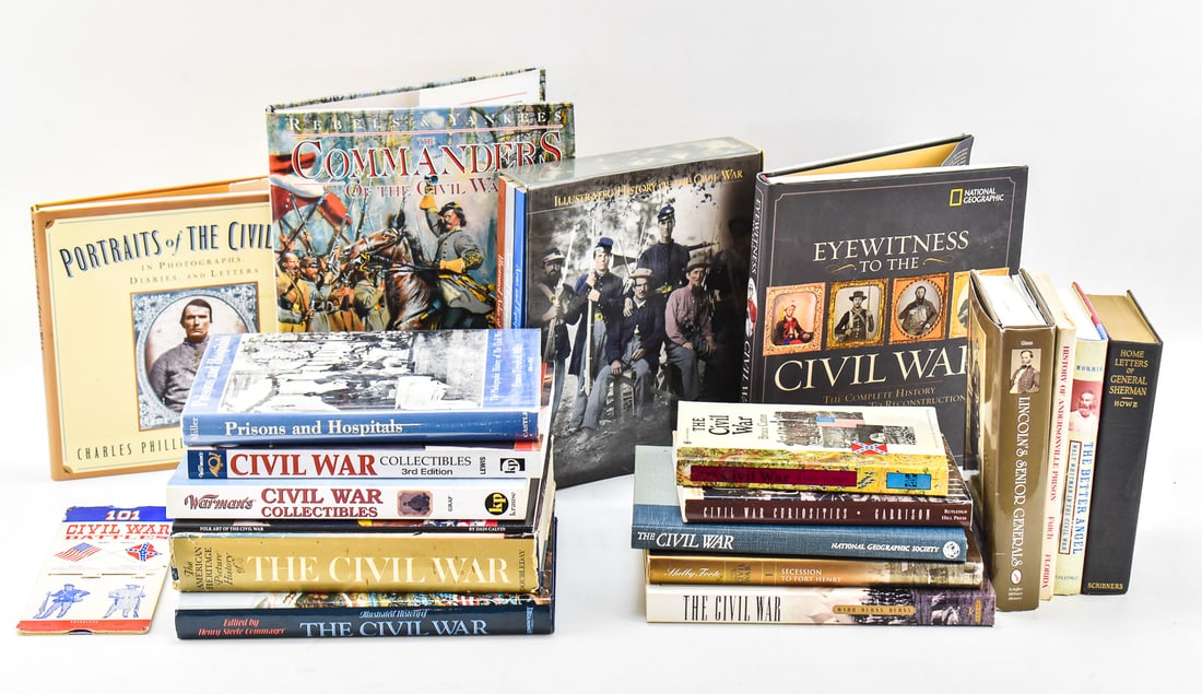 CIVIL WAR-RELATED BOOKS: 'PRISONS AND HOSPITALS', 'FOLK ART OF THE CIVIL WAR', & MORE (1 of 7)