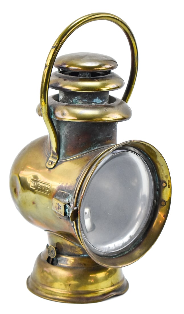 DIETZ-ORIENT DRIVING/MOTOR LAMP OR 'BULLET LAMP', EARLY 20TH CENTURY (1 of 3)