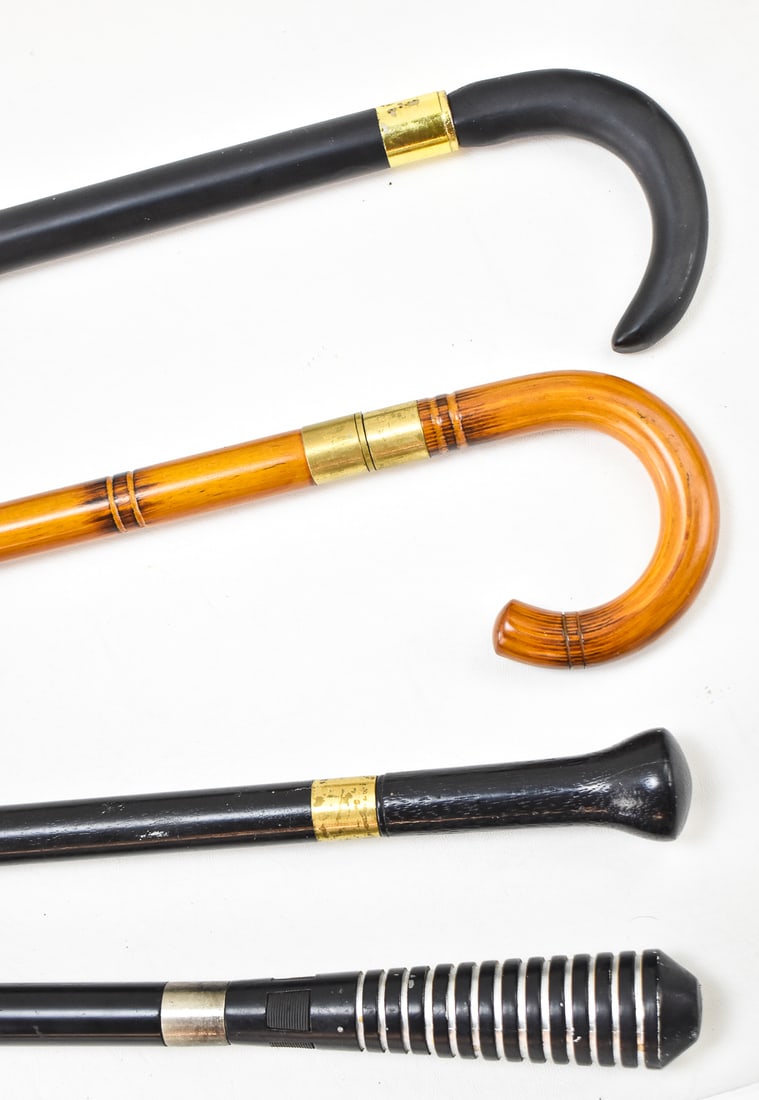 3 SWORD CANES & 1 DAGGER CANE - 2