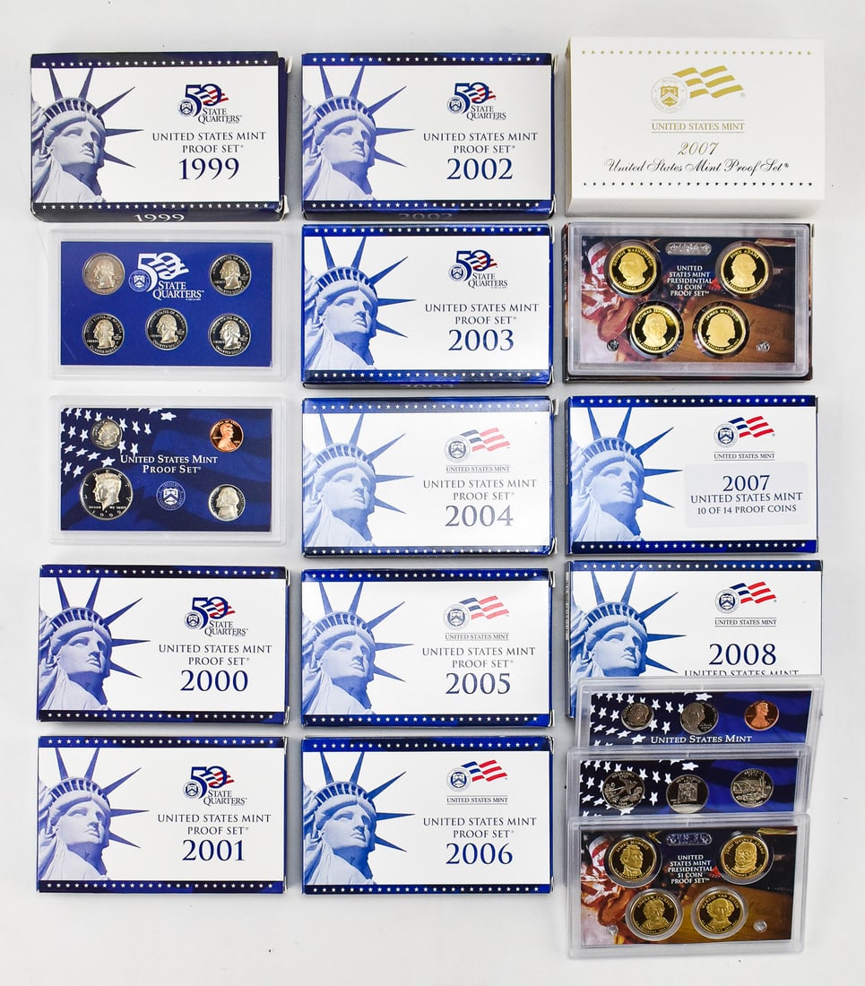 1999-2008 U.S. PROOF SETS (1 of 1)