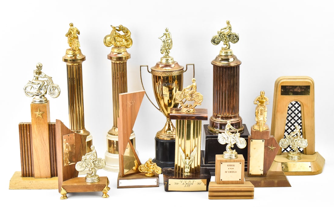 COLLECTION OF 1950s MOTORCYCE RACING TROPHIES (1 of 3)