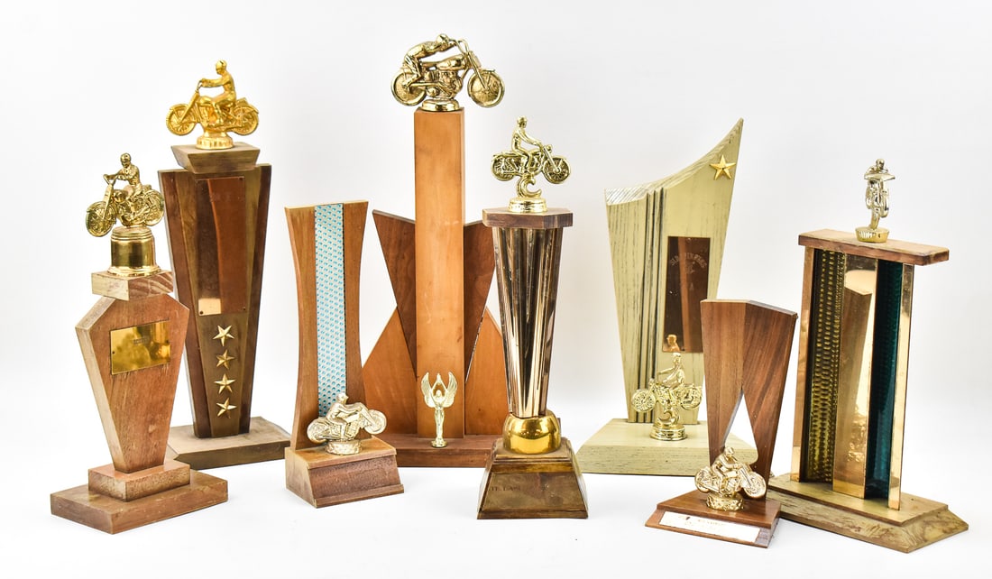 COLLECTION OF 1960s MOTORCYCLE RACING TROPHIES (1 of 3)