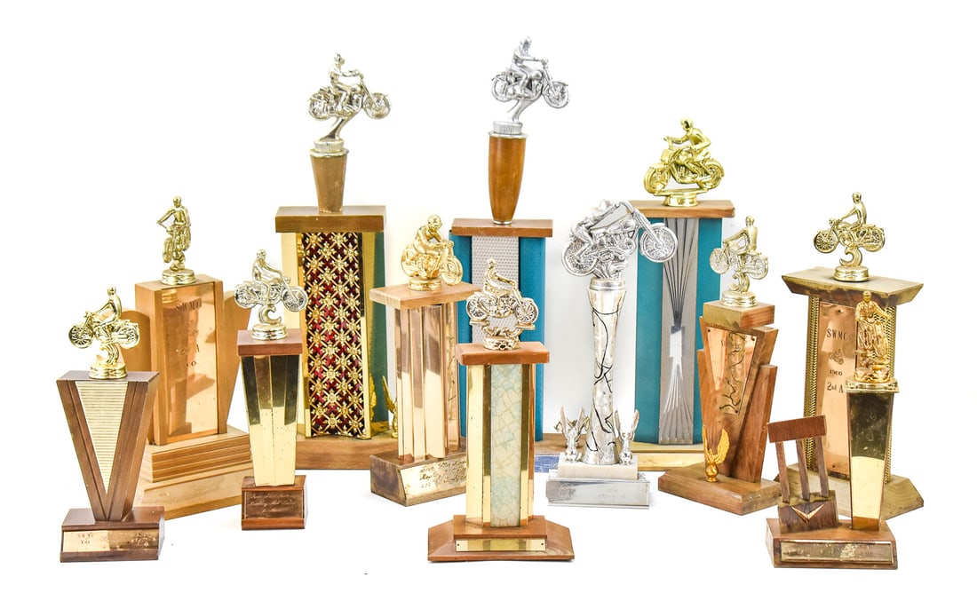 COLLECTION OF 1960s MOTORCYCE RACING TROPHIES (1 of 4)