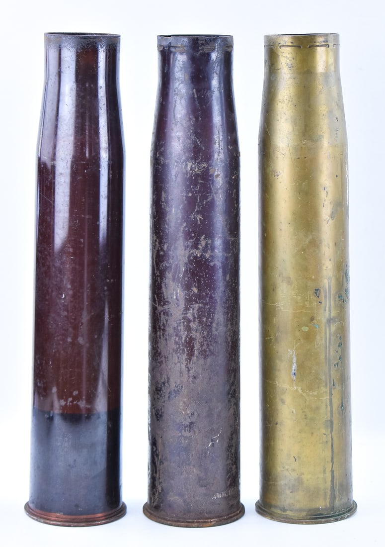 THREE 90MM SHELLS - 2