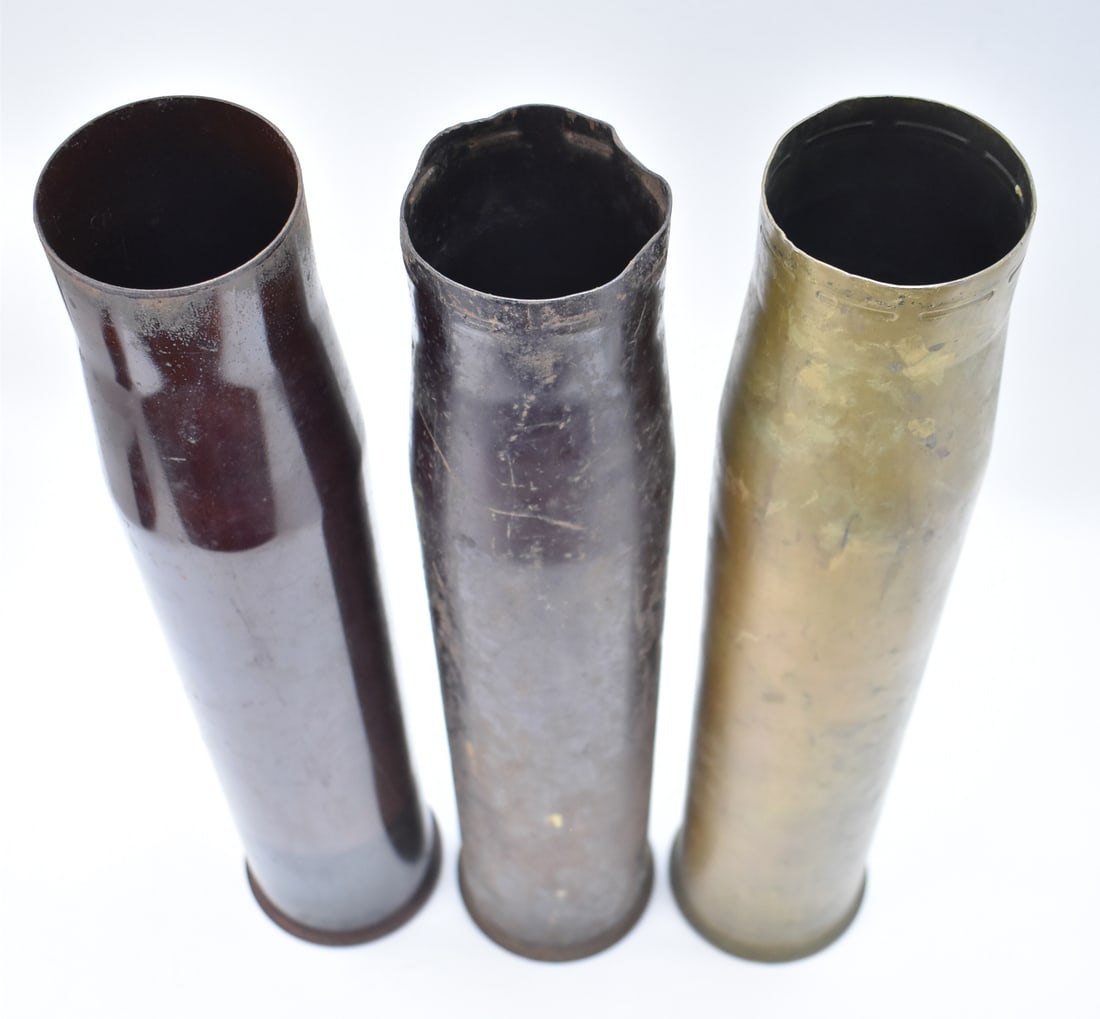 THREE 90MM SHELLS - 3