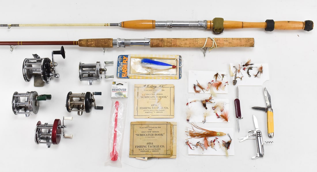 FISHING REELS, RODS, TACKLE, & POCKET KNIVES (1 of 3)
