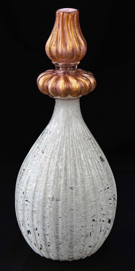 MURANO STYLE ART GLASS BASE (1 of 3)