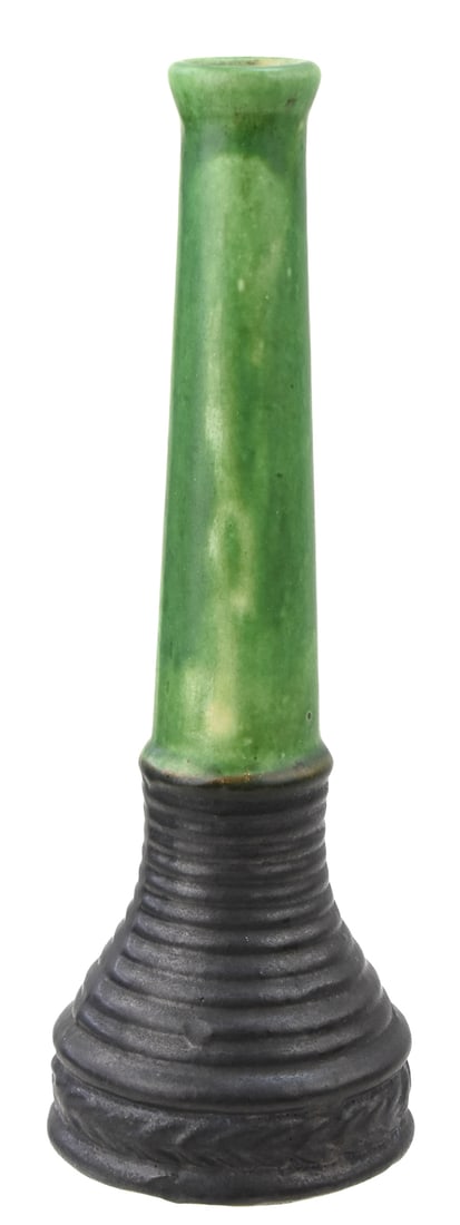 PETERS & REED (ATTR.) MATTE GREEN BUD VASE (1 of 4)
