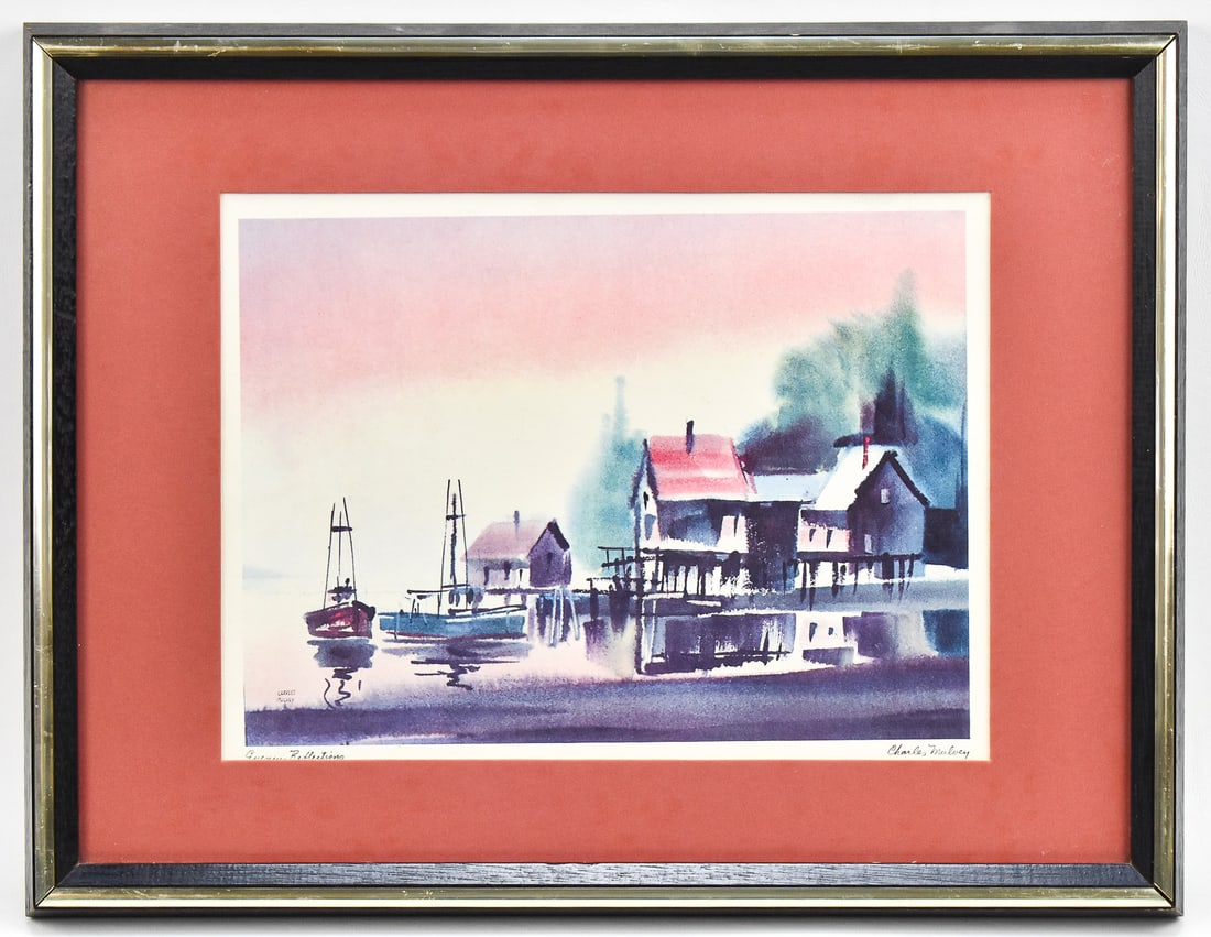 CHARLES MULVEY 'EVENING REFLECTIONS' SIGNED LITHOGRAPH (1 of 4)
