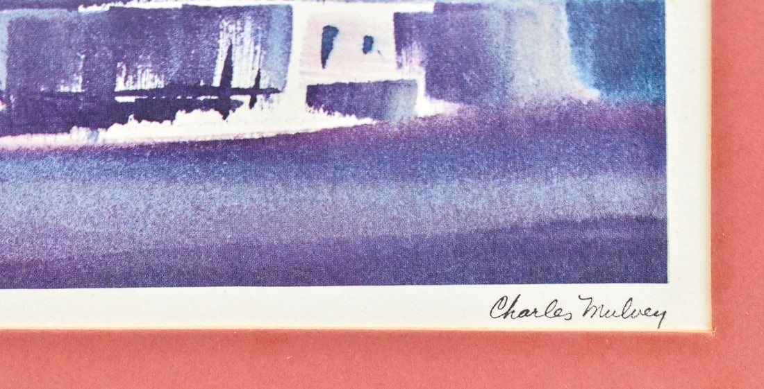 CHARLES MULVEY 'EVENING REFLECTIONS' SIGNED LITHOGRAPH - 2