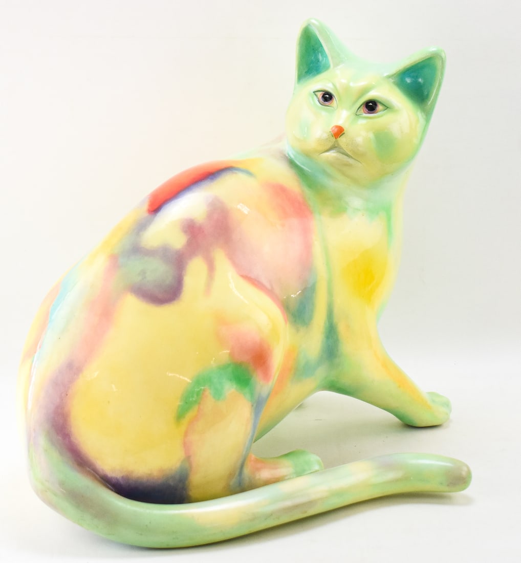 SERGIO BUSTAMANTE SIGNED 'THE SPOTTED GATO' SCULPTURE (1 of 4)