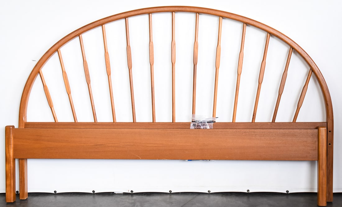 DANISH MID-CENTURY MODERN TEAK QUEEN BED FRAME (1 of 1)