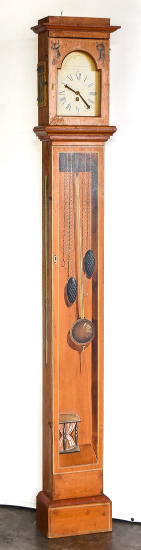 HAND-PAINTED CUSTOMIZED GRANDFATHER CLOCK CASE (1 of 3)