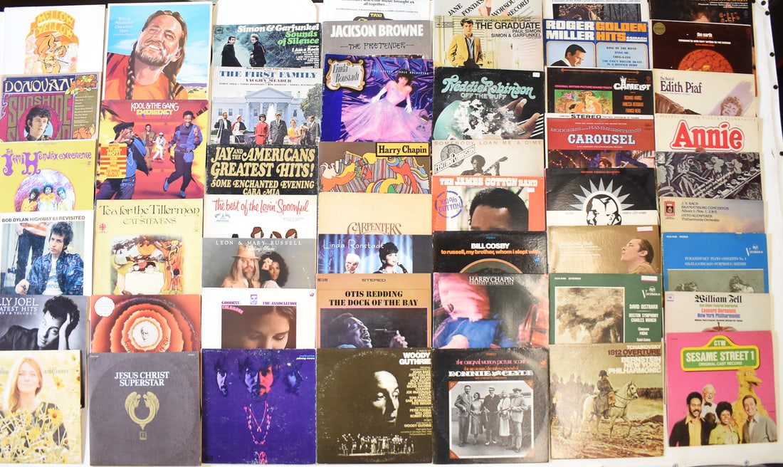 ASSORTED LP RECORDS MIXED GENRES (1 of 4)