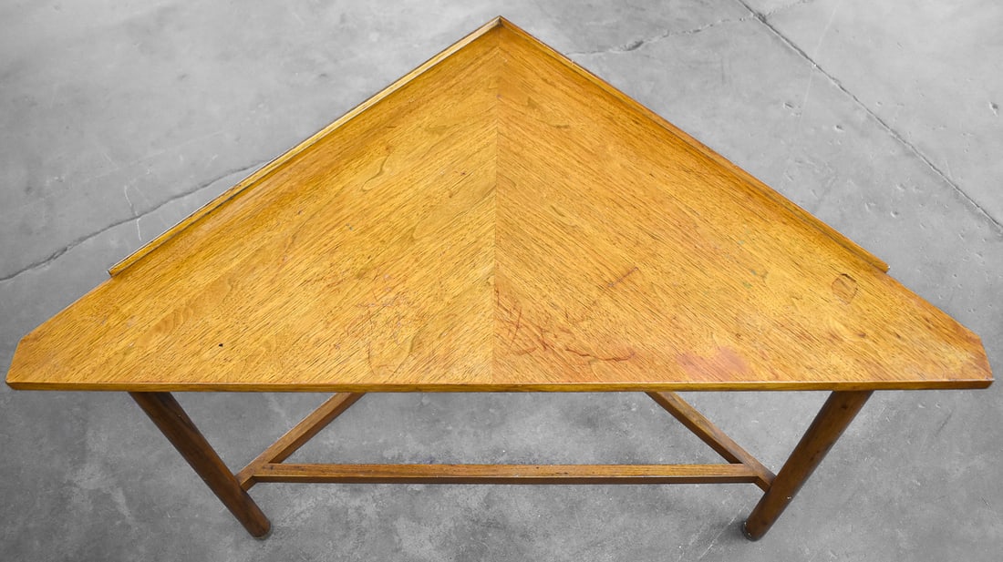 EDWARD WORMLEY FOR DUNBAR TRIANGULAR OCCASIONAL TABLE - 2