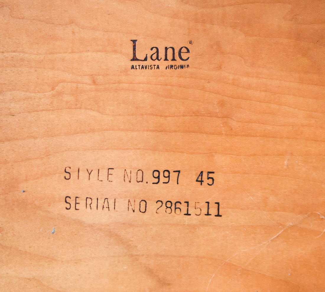 WALNUT SIDE TABLE FROM LANE - 3