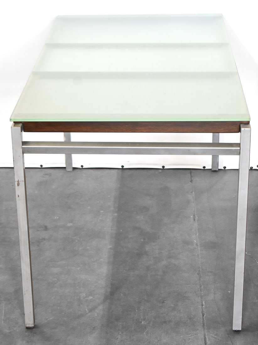 FLOATING FROSTED GLASS CONSOLE TABLE (1 of 2)