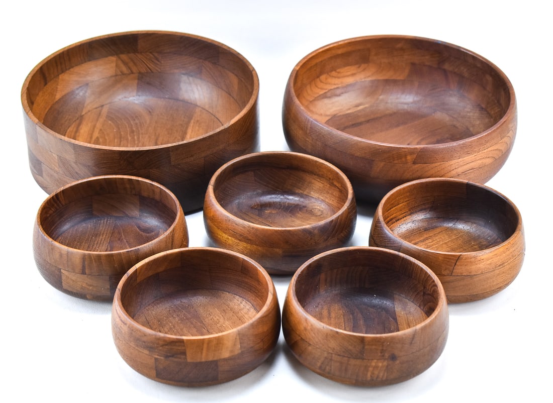 ATAPCO SIAMESE DANISH MODERN STYLE TEAK SALAD SERVING AND PERSONAL BOWLS (1 of 3)