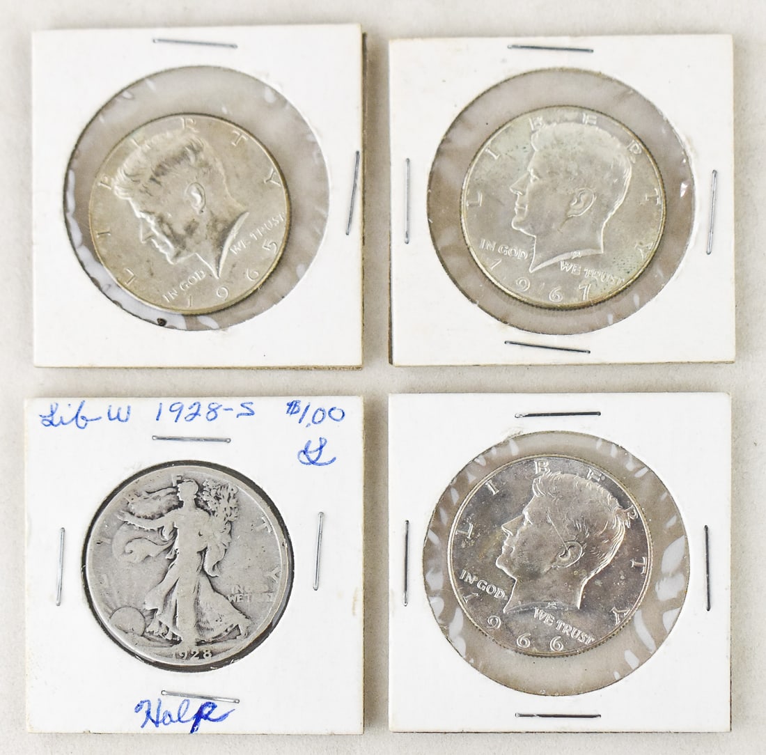 ASSORTMENT OF COLLECTIBLE U.S. HALF-DOLLARS, KENNEDY & WALKING LIBERTY (1 of 2)