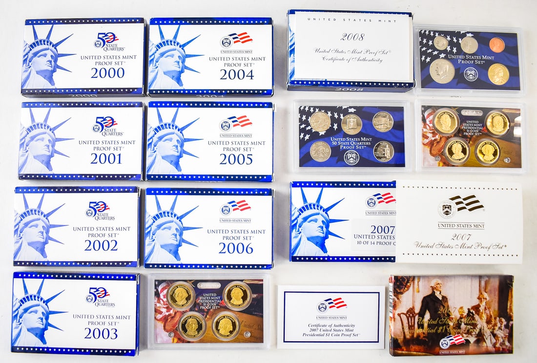 2000-2008 U.S. PROOF SETS (1 of 5)