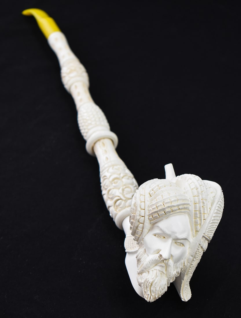 LARGE MEERSCHAUM PIPE W/ FIGURAL SULTAN BOWL (1 of 2)