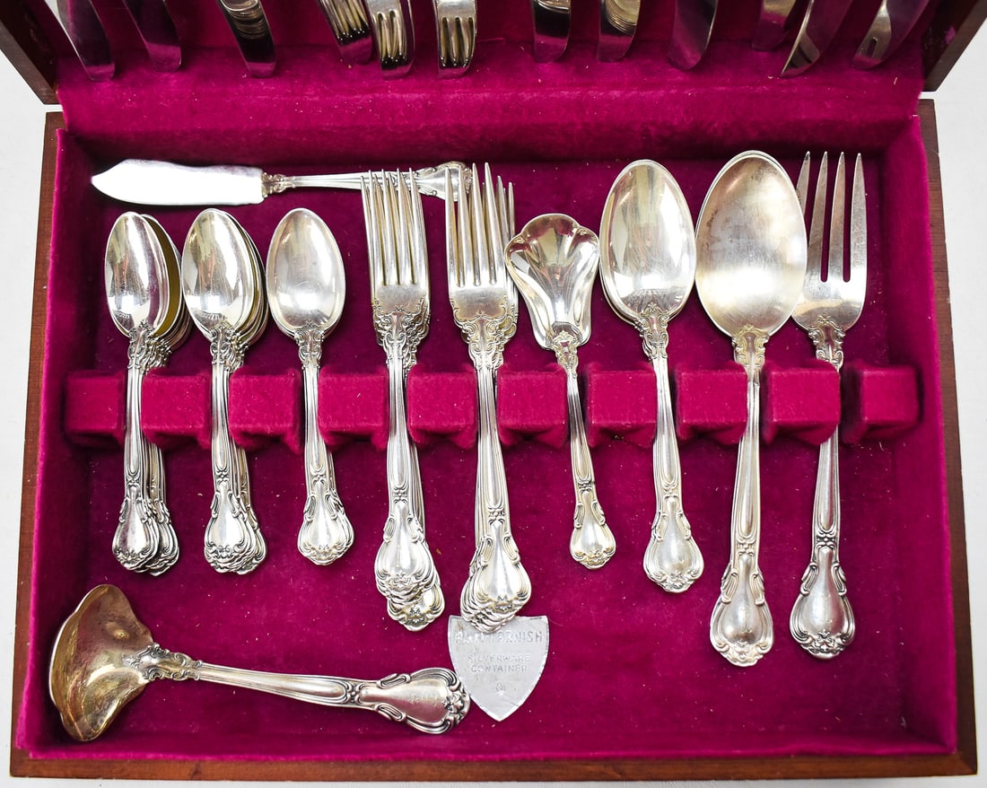 GORHAM "CHANTILLY" PATTERN STERLING SILVERWARE SET - 2