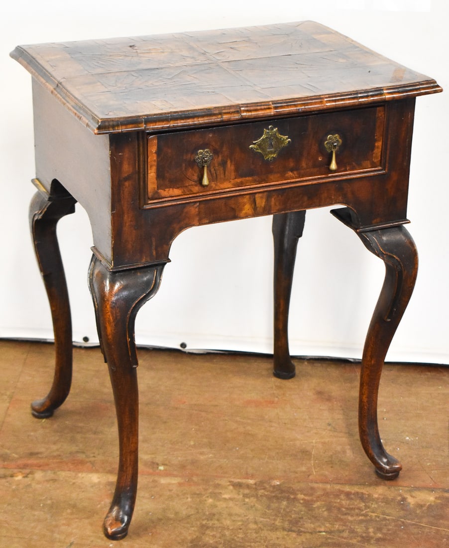 GEORGIAN ENGLISH SINGLE DRAWER LOWBOY (1 of 4)