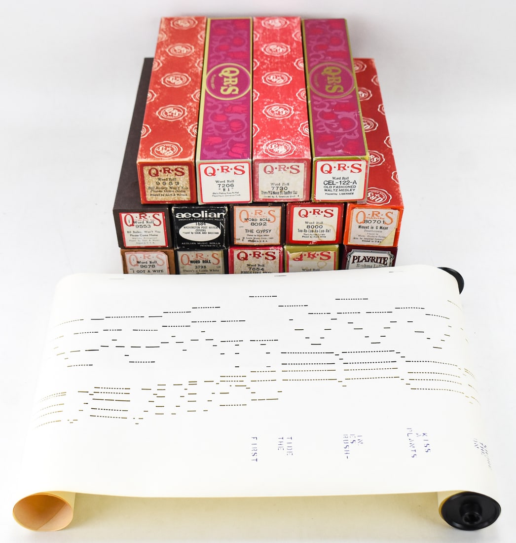 VINTAGE BOXED MUSIC ROLLS (1 of 2)