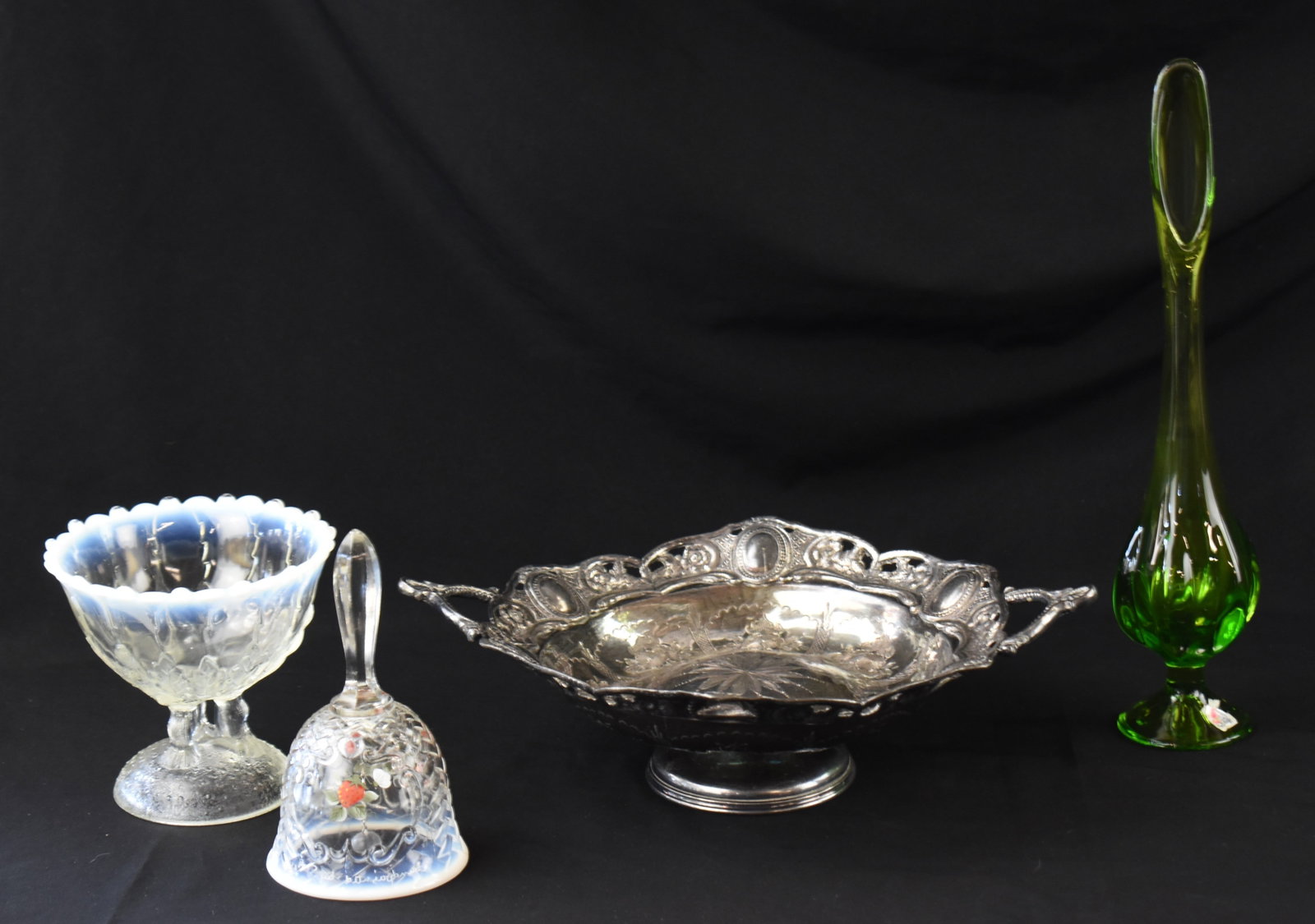 CASA FOR CHILDREN CHARITY: GLASS & METAL DECOR ASSORTMENT: VIKING, FENTON & NORTHWOOD (1 of 4)