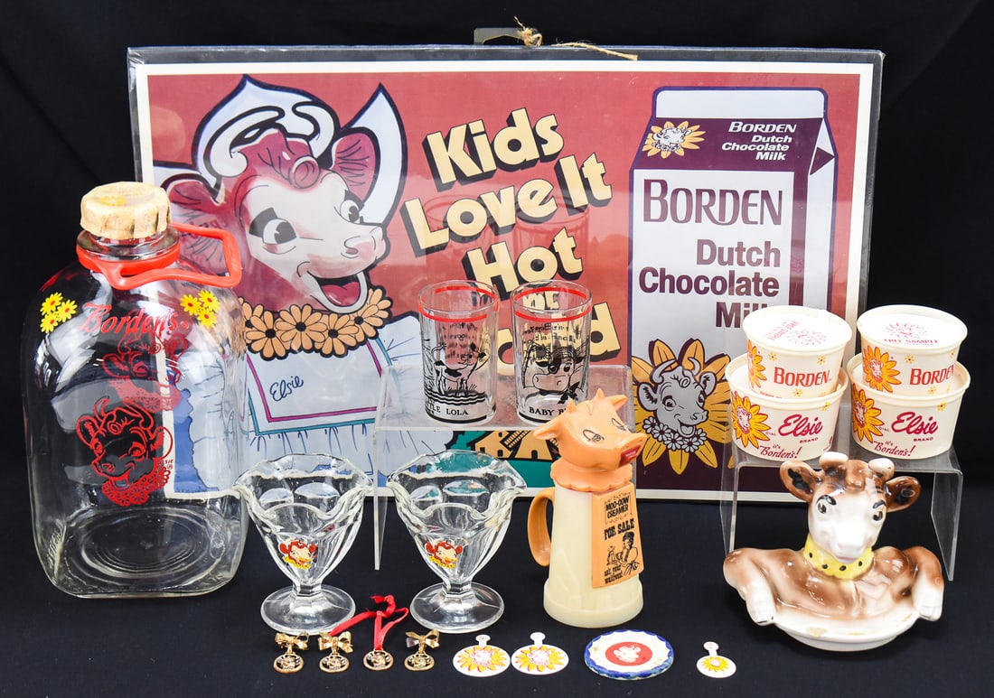 COLLECTION OF BORDEN'S MILK ADVERTISING PRODUCTS (1 of 3)