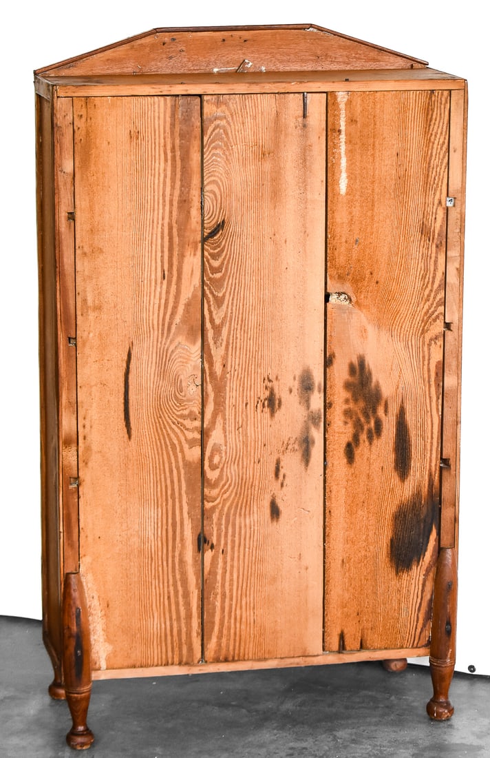 ANTIQUE OPEN PINE BOOKCASE - 2