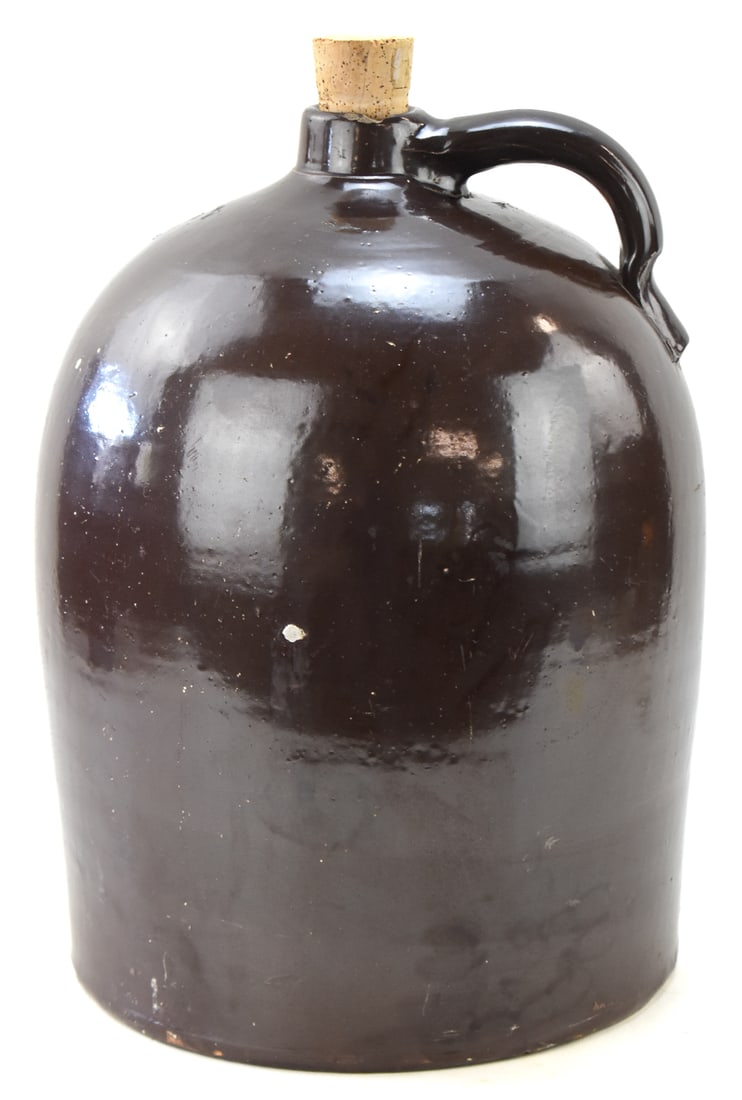 ANTIQUE BEEHIVE BROWN STONEWARE 3 GALLON JUG (1 of 4)