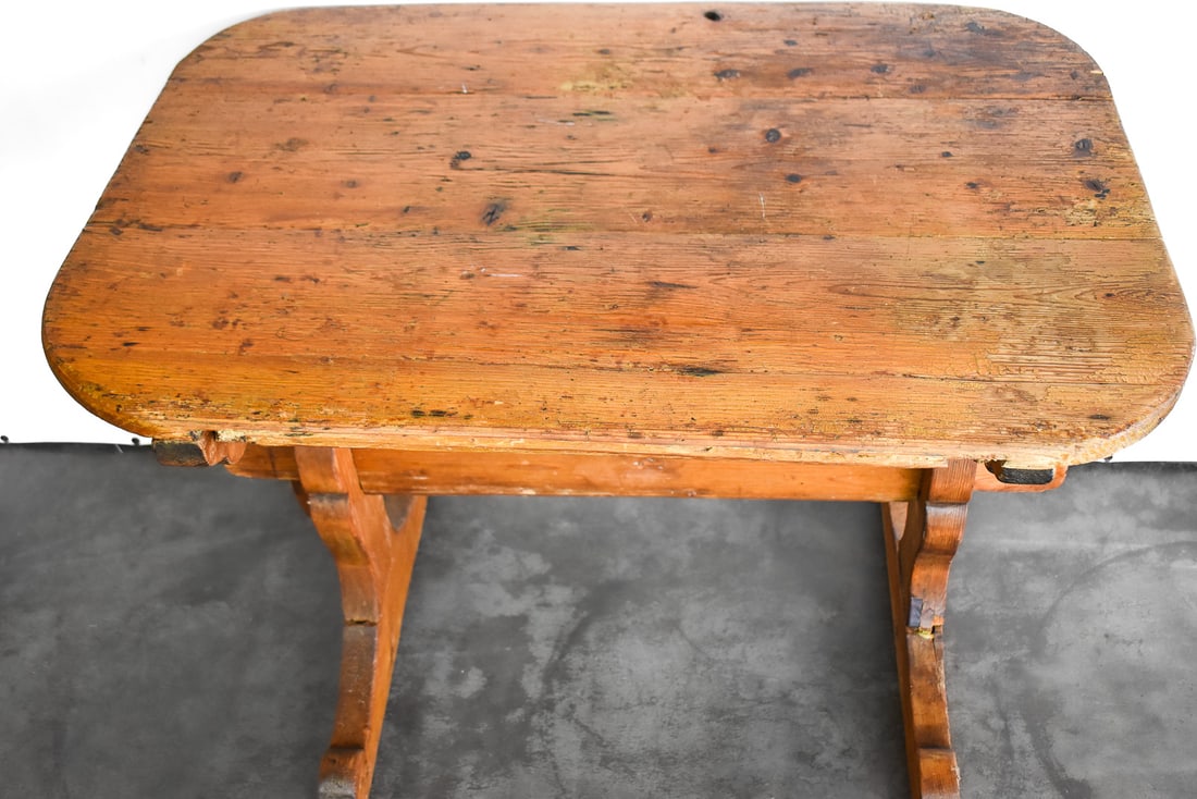 PRIMITIVE PINE WORK TABLE - 2