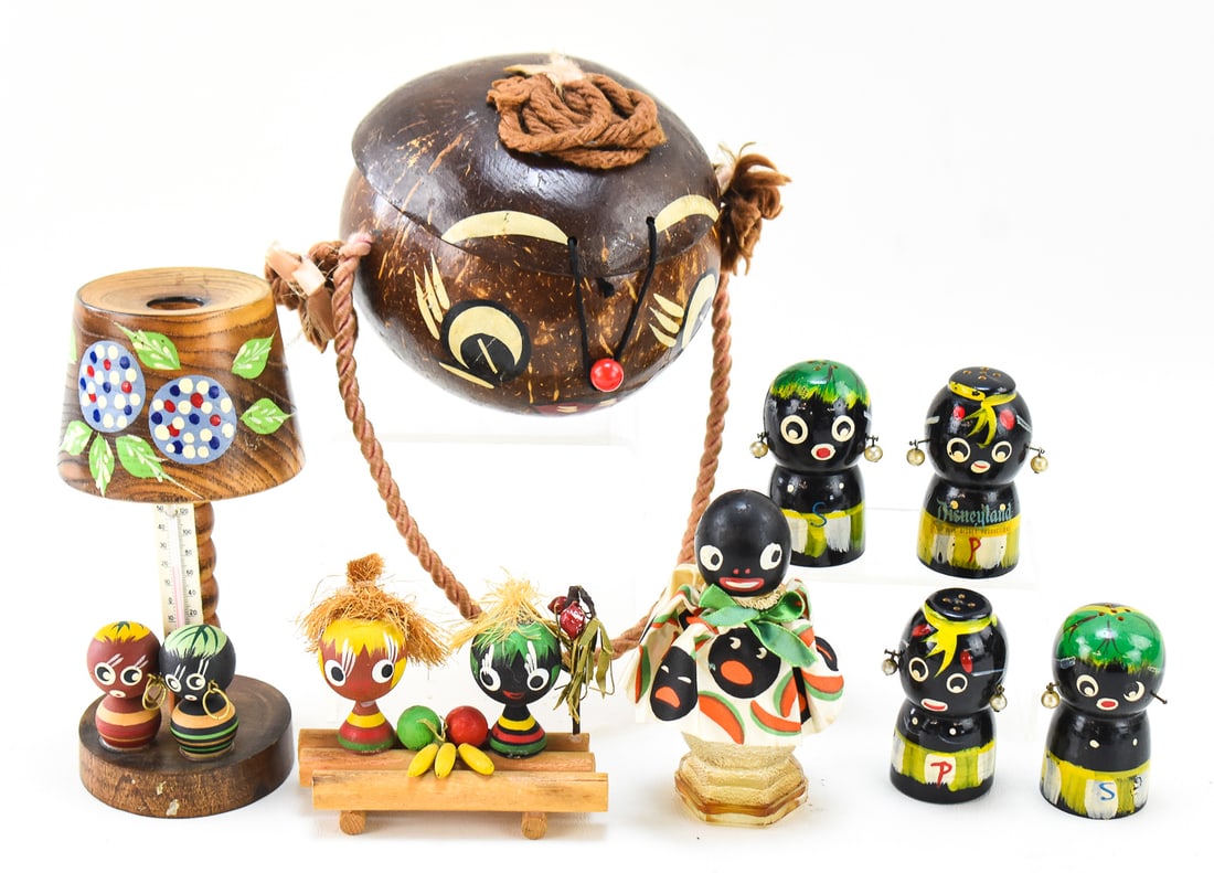 ASSORTMENT OF TIKI ART & BLACK AMERICANA FIGURES (1 of 3)