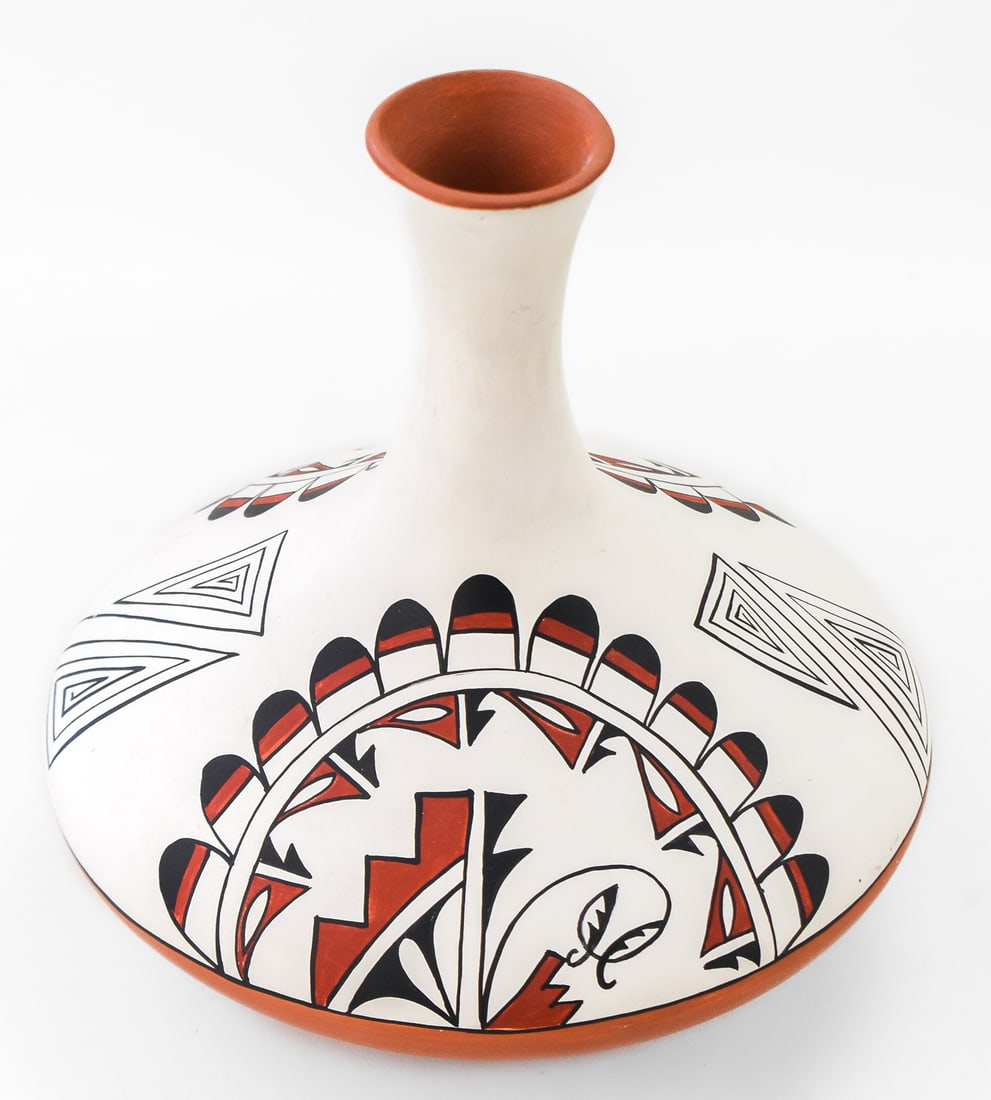REDWARE POTTERY VASE BY CAROL PECORE (1 of 4)