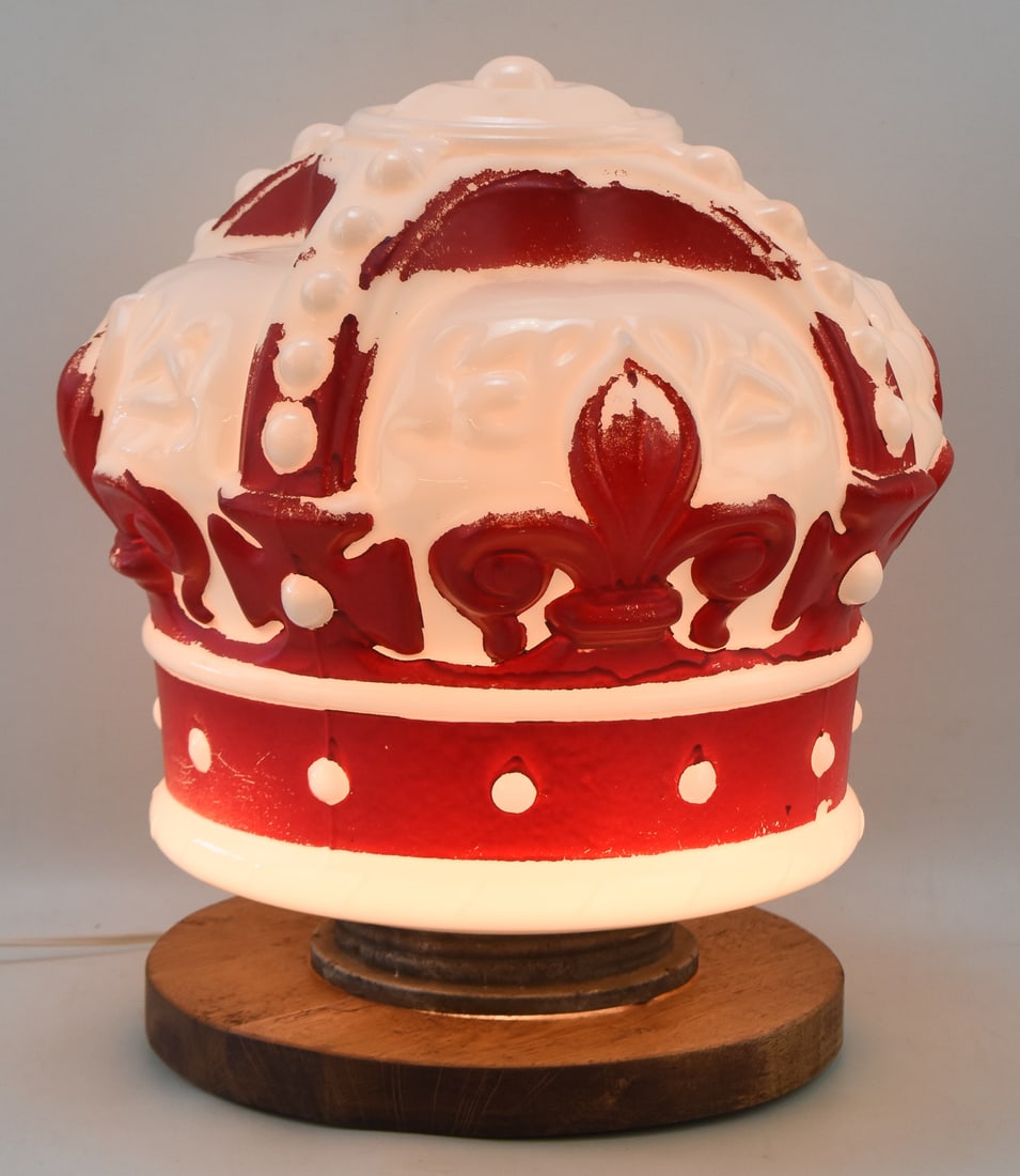 STANDARD OIL "RED CROWN" GAS PUMP GLOBE (1 of 2)