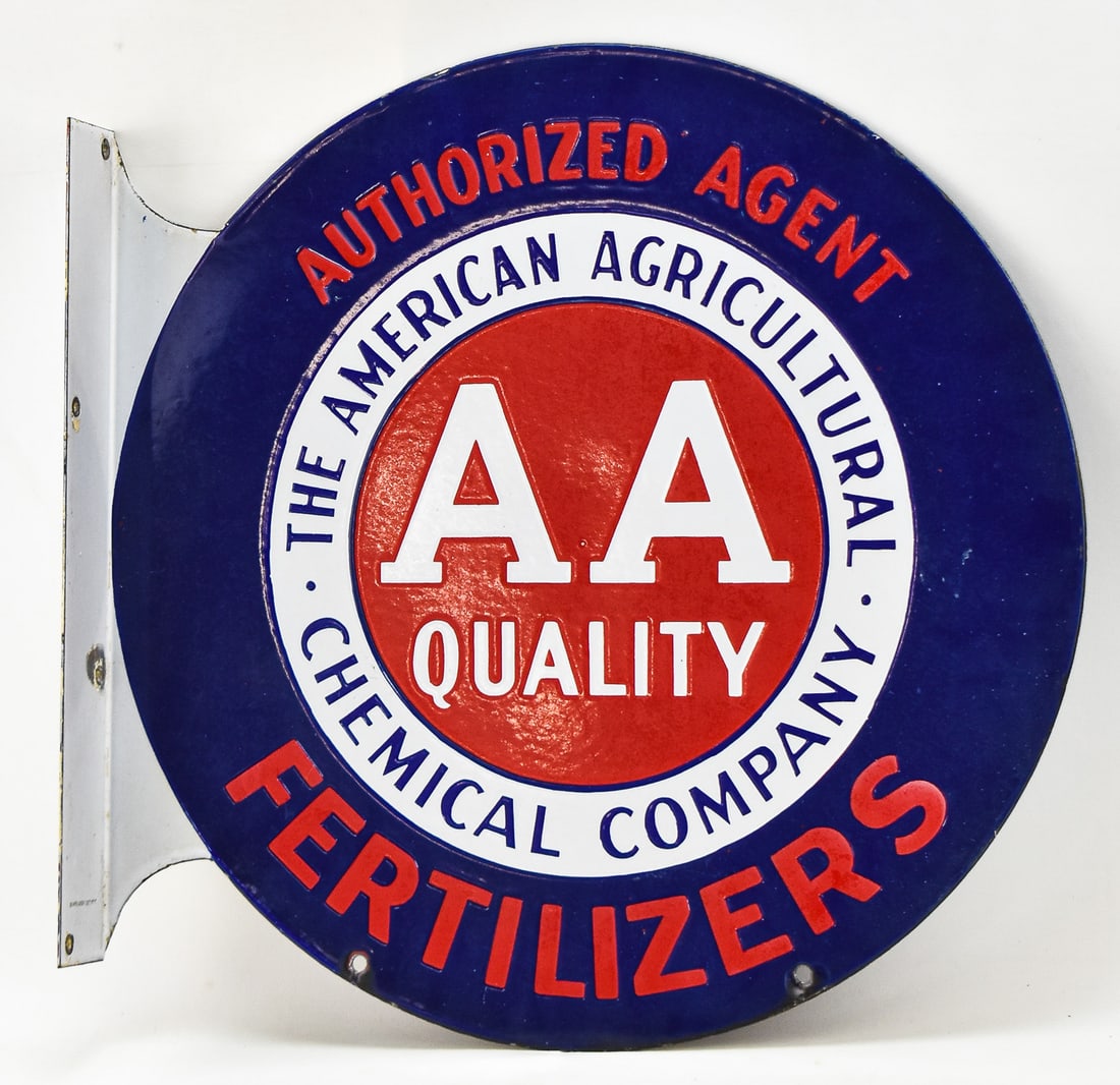 "AA QUALITY" FERTILIZER FLANGE SIGN (1 of 2)