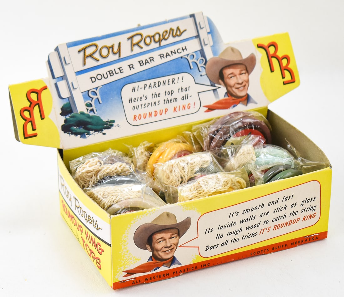 ALL WESTERN PLASTICS ROY ROGERS "ROUNDUP-KING" TOPS (1 of 4)