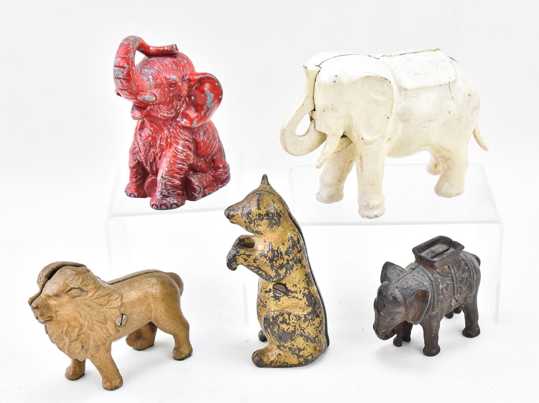 ANIMAL STILL BANKS: A.C. WILLIAMS (ATTR.), VANIO, & MORE (1 of 2)