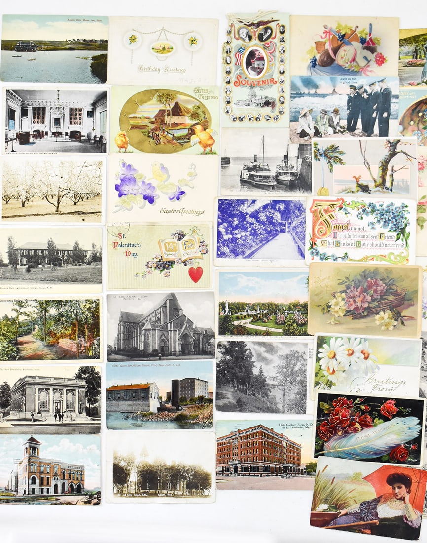 APPROXIMTELY 200 ANTIQUE POSTCARDS - 5