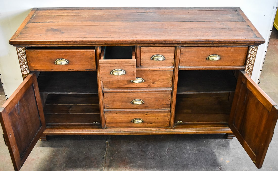BUFFET WITH BRASS HARDWARE - 2